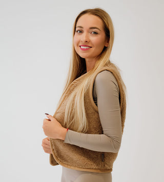 Woolvibes Weste "Camel"