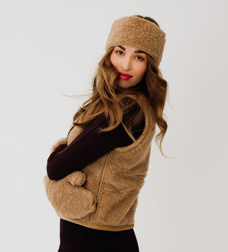 Woolvibes Weste "Camel"